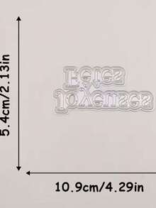 1pc Creative Label Cutting Die - Ideal For Paper Crafts, Card Making, Scrapbooking And DIY, This Cutting Die Is Made Of Metal! - Multicolor - View 12