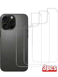 3片装 6.9 英寸钢化玻璃后盖屏幕保护膜 [9H 硬度] 高清钢化玻璃后盖，适用于 17 Pro Max、17 Pro、17 Air、16 Pro、16 Plus、15、15 Pro Max、15、15 Plus、15 Pro、14 Pro Max、13 Pro Max、12、11 Pro Max，防刮花，易于安装，后盖保护膜 - 無色 - 查看 21