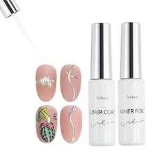 ファッションジェルネイル ライナートップ ホイルジェルライナー 10ml 2本セット アイシングジェルライナー アート用ジェル ネイルパーツ ネイル用品 ビジュージェル ライナージェル - 写真の通り - チェックする 2