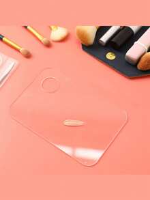 Acrylic Transparent Foundation Mixing Palette, Stainless Steel Mixing Spatula Set, Double-Ended Foundation Mixing Knife For Makeup, Nail Art, Beauty - Multicolor - View 8