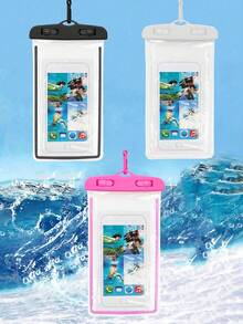 Universal Waterproof Phone Pouch, Waterproof Mobile Phone Bag - It Has A Luminous Function, Waterproof Cell Phone Dry Bag, Waterproof Phone Case, Phone Waterproof Bag, Compatible With Iphone 17 16 15 14 13 Pro Max Plus Air, For Swimming, Rafting, Diving, Underwater Photography, Beach, Outdoor Sport, Travel, Holiday, Pool, Outdoor Sports. - Multicolor - View 24