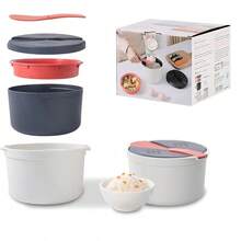 Microwave Rice Cooker, 2L Microwave Rice Pasta Cooker With Strainer Steamer - 2L - View 1