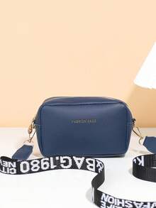 1pc Girls' Minimalist Letter Strap Crossbody Bag, Shoulder Bag, Coin Purse, Suitable For Parties, Daily Use, Ideal Gift - Multicolor - View 12