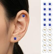 Bolas de acupresión para la oreja, terapia de acupuntura auricular, ayuda a relajar el Body y la mente, alivia el estrés, fácil de usar. - Multicolor - Ver 3