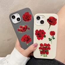 50 Pcs Transparent Red Rose Stickers - PET Waterproof For Wedding, Proposal & Gift Boxes, Phone Cases - 50PCS - View 6