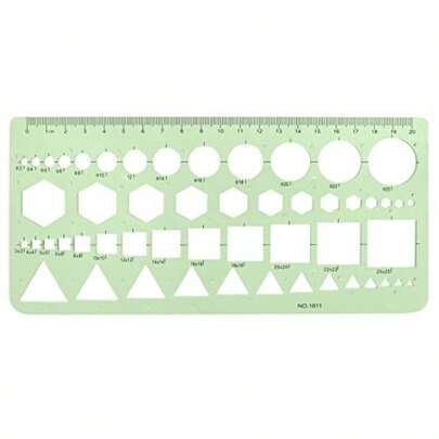 Geometry Shapes Drawing Template BokWin Circle Templates Measuring Geometry Ruler Geometric Ruler Template For Office And School Building Formwork Drawing DraftingEducational Tool