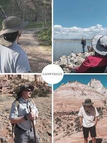 Unisex Wide Brim Sun Hat - Ideal For Fishing, Hiking And Camping | Classic Breathable Wide Brim Fishing Sun Hat, Sun Hat, Face Mask, With Neck Flap, Quick Dry Waterproof, UV Protection, Breathable - A - View 3