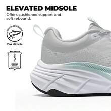 Comfortable Women's Walking Shoes With Cushioning ActiveBreeze Non-Slip Running And Tennis Sneakers | Breathable Athletic Shoes For Gym Workouts - Grey - View 4