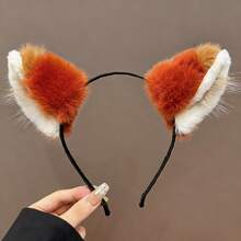 Cute Plush Fox Ear Headband, Cartoon Headpiece For Photo Taking, Kawaii Hair Clip, Creative New Funny Headband - Multicolor - View 8