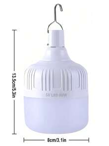 DeTODO Portátil Recargable Emergencia Usb 80w Lámpara Foco Led. Con 3 Modos de Luz 1/3 PIEZAS - 1 PZA - Ver 2