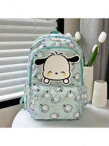 SANRIO 多隔层轻便帆布背包，可爱卡通印花时尚包，3D装饰，适合学生、旅行、日常通勤，是送给年轻女性和青少年的圣诞礼物。 - 彩色 - 查看 6