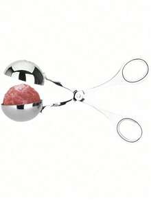 Meatball Maker, Stainless Steel Mold, Cooking Tongs, Pastry Spoon - Multicolor - View 5