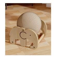 Pet Toys: Ferris Wheel Toy, Sisal Cat Scratching Ball, Vertical Rolling Cat Scratch Ball, Panda Scratching Ball, Elephant Ferris Wheel Ball, Self-Entertainment Cat Toys, Scratching Toys - Multicolor - View 5