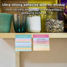 Cute Iridescence 4 Pads/200 Sheets 3x3 Sticky Notes Set, Adorable Cartoon Memo Pads With High-Adhesive, Post Reusable Tearable It Notes For Journal Planners Office Schoolsss Home, Bulk Stationery Gift - 虹彩 - 查看 3