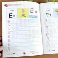 32-Page English Alphabet Practice Book + Gift (2 Pencils And 1 Pencil Holder), Suitable For Learning Handwritten English Font, English Alphabet Practice, English Tracing Book, Writing Copybook, English Calligraphy Copybook - Brown - View 10