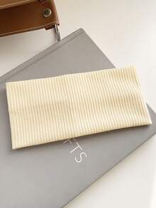 1pc Minimalist Knitted Wide Striped Elastic Headband, Fashion Hair Hoop For Women, Anti-Slip For Washing Face & Makeup Fashion Hair Accessories Women Hair Band - Multicolor - View 26