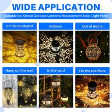 1 Pack Big Solar Light Replacement Top For Outdoor Hanging Lanterns, More Powerful More Efficient - 1PC - 查看 8