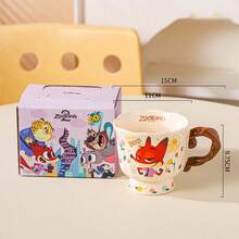 Disney Cốc sứ Zootopia 12oz dùng đựng súp, kem, ngũ cốc, cháo yến mạch | Cốc cà phê espresso, cà phê có caffeine, đồ uống | Vật dụng dễ thương cho gia đình và nhà bếp - Nhiều màu - Xem 13