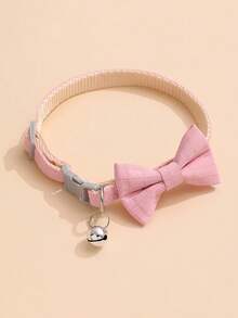 Adjustable Soft Pet Collar With Bell – Stylish & For Small Dogs, Cats, And Kittens - Multicolor - View 5