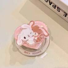 Cute Cartoon Caramel Bunny Dessert Honey Bunny Magsafe Magnetic Phone Holder Stand - Multicolor - View 1