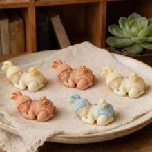 Sleeping Baby Silicone Scented Candle Mold DIY Wear Knitted Hat Angel Gypsum Sculpture Mold Handmade Soy Wax Crafting Home Decor - A - View 2
