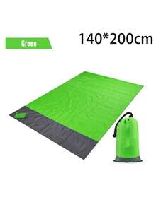 1pc Ultimate Waterproof Beach Mat, With Drawstring Pocket, Super Portable, Durable, Quick Folding, Suitable For Outdoor Camping, Home Use, Waterproof, Easy To Clean, Made Of Polyester - Multicolor - View 9