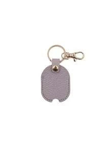 Luxury Faux Leather Keychain Case, Elliptical Shape With Textured Grain And Painted Edge Details, Suitable For Weddings, Bridal Showers, Birthdays, Bars/Nightclubs, Outdoor Gatherings, Christmas, Halloween, Easter, Thanksgiving, Valentine's Day And More - Multicolor - View 13
