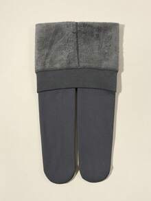 1/3 Pairs Autumn/Winter Thermal Lined Leggings, Solid Color Classic Thermal Tights, Soft, Warm, Comfortable, Fashionable, Breathable, Versatile For Casual, Sports Or Holiday/Back To School Outfits - Apricot - View 9