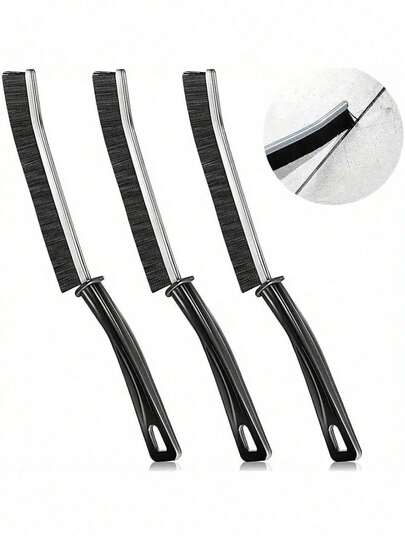 3件/长条清洁缝隙刷，地板刷，浴室/厕所瓷砖清洁工具，角落清洁，除尘，凹槽清洁，小刷子，硬毛刷。