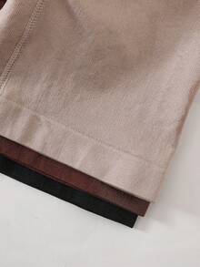 3PCS Apricot & Brown & Black Bodysuit Shapewear Tummy Control Butt Lift Backless Design Body Suit For Women - Multicolor - View 4