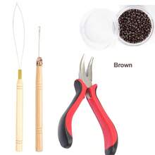 Professional Hair Extension Tool Kit, 1000pcs With Nano/Micro Ring System, Heavy-Duty Extension Removal Pliers & Hook Device, Compatible With Clip-In/Tape-In/Micro-Link Hair Extensions, For All Hair Types - Multicolor - View 16