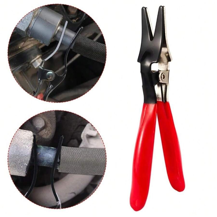 Automobile Tubing Oil Pipe Separation Clamp Joint Tightening Pliers Fuel Filters Hose Tube Buckle Removal Tools Car Pipe Tool - A - View 1