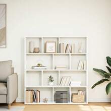 vidaXL Bücherregal Weiß 132x29x141,5 cm Holzwerkstoff - Weiss - Übersicht 3