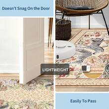 Washable Zebra Pattern Gray-Brown Doormat, Kitchen Rug, Bathroom Mat, Area Decorative Carpet, Washable Small Rug, Suitable For Entryway, Jungle Adventure Forest Animal Print Indoor Carpet, Non-Slip Retro Style, Applicable For Kitchen, Entryway, Bathroom, Bedroom - Woodland Animals - View 10