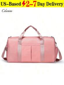 Versatile Lightweight Waterproof Gym Bag Chic Handbag/Tote Bag Women Sports Bag Back To School Travel Essential Spacious Travel Bag For Work - 彩色 - 查看 13
