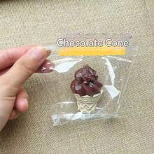 1个2026硅胶挤压式冰淇淋甜筒，手工制作逼真硅胶仿真食物玩具，送给家人、畅销商品、生日、情人节、朋友、男女朋友、复活节、新年等的完美礼物 - 彩色 - 查看 9