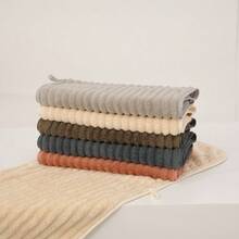 1/2pcs Coral Fleece Towel Set, Quick Drying Face Towel, Gift Beach Towel, Soft And Absorbent Hand Towel For Home, Kitchen, Bathroom, 2X Absorbency - No Shedding, No Pilling - Dark Coffee - View 5