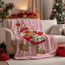 S-Strawberry Pink Shortcake Throw Blanket – Fluffy Plaid Picnic & Camping Blanket, Soft & Cozy Portable Sofa Decor, Downy King Lid Blanket For All-Season Comfort - 照片1 - 查看 5