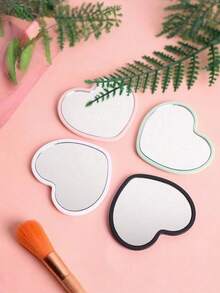 12 Stück Mini Herz-förmige Spiegel, erhältlich in Rosa, Weiß und Schwarz, im minimalistischen Stil gestaltet. Hochzeitsgeschenk Spiegel, Glas Make-up Spiegel, Weihnachtsparty Geschenke - Verschiedenfarbig - Übersicht 9