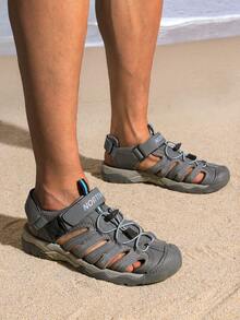 Men's Sandals, Closed Toe Athletic Sport Sandals, Mens Summer Shoes, Lightweight Trail Walking Flat Sandals For Beach Sport Outing - 彩色 - 查看 5