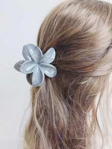 3/2/1pc Large Acrylic Ombre Flower Hair Claw Clips, Simple & Elegant Design, Suitable For Updo, Casual Or Travel Wear,Flower Claw - Multicolor - View 8