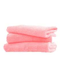 3/6/12/24条装超柔软面巾，优质超细纤维毛巾，高吸水性速干珊瑚绒面巾，多用途面巾，适用于浴室、酒店和健身房 - 粉色 - 查看 8