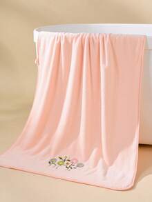 Infant & Toddler Cartoon Cute Absorbent Soft Coral Fleece Bath Towel/Washcloth - Pink - View 13