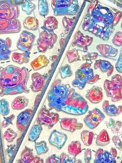  Disney Stickers, Cute 3D DIY Handmade Phone Decoration, Children's Art Craft Stickers