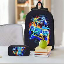 3PCS Boys Backpack, Cute Game Bookbag School Bag With For Elementary Preschool Travel - Backpack - View 8
