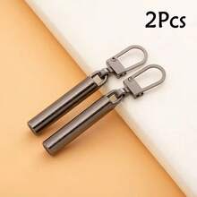 Detachable Cylindrical Metal Zipper Pulls, Replacement Zipper Sliders For Bags, Shoes And Clothes, DIY Sewing Zipper Heads - Multicolor - View 18