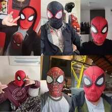 Marvel Mask, Miles Morales  Superhero Cosplay, Carnival Costume Prop - B - 查看 9