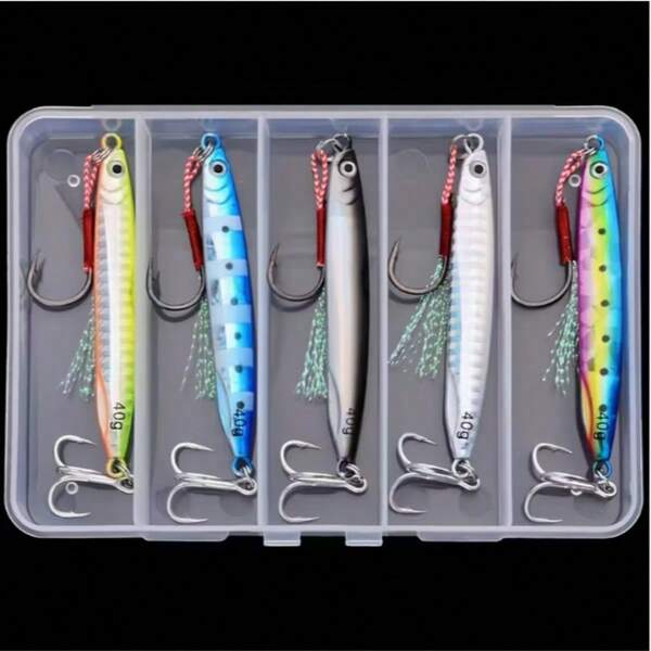 1 Stück buntes Metall Löffel Köder mit Haken - Elektroplattierter Köder für Süß- und Salzwasserfischen - erhältlich in 7g, 10g, 14g, 17g, 21g, 30g und 40g - Basic Angel-Bedarf