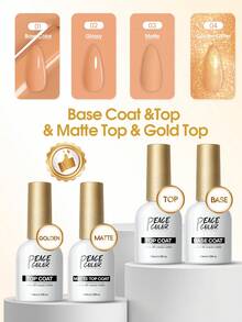 peacecolor 10ml Nail Base Coat & Dehydrator Set, Suitable For Gel Manicure, No Wipe Base Coat And Matte Top Coat Nail Care Set, Women DIY Nail Salon Home Manicure Gift Nails - Nhiều màu - Xem 18