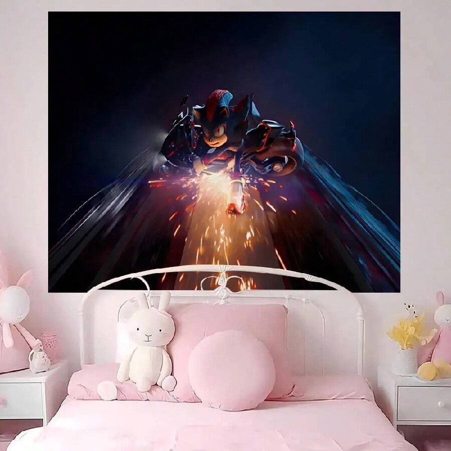 Anime S--C Tapestry Art Printing Japanese Wall Tapestry Anime Wall Hanging Home Decor(6).Jpg - White 1pc - View 1